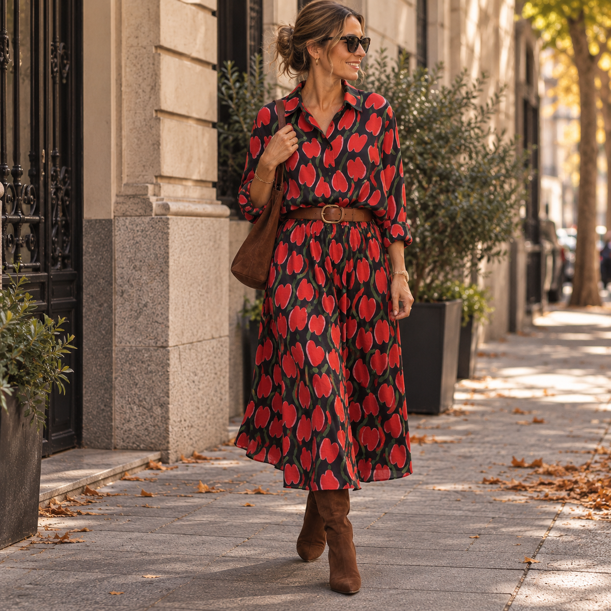64C/11102 Camisa con estampado Ciclamen