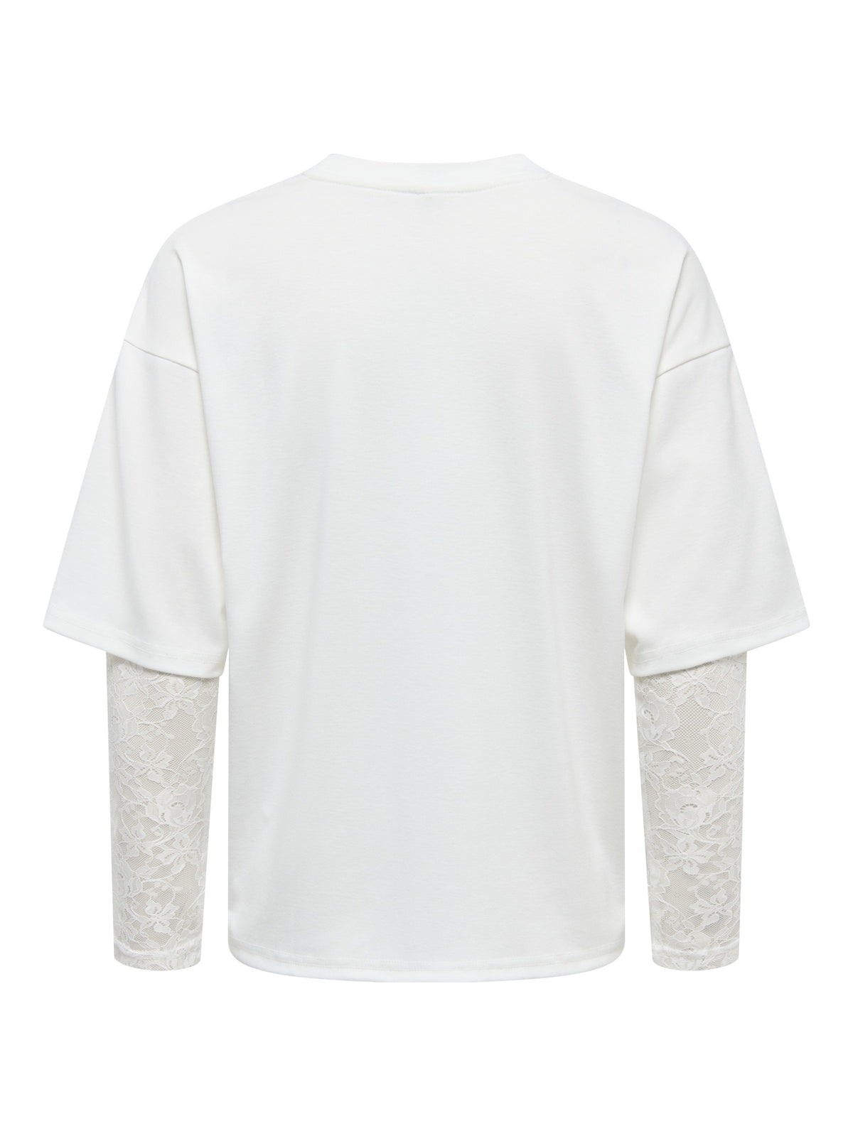ONLTAHLIA L/S LACE TOP JRS CLOUD DANCER/DTM LACE