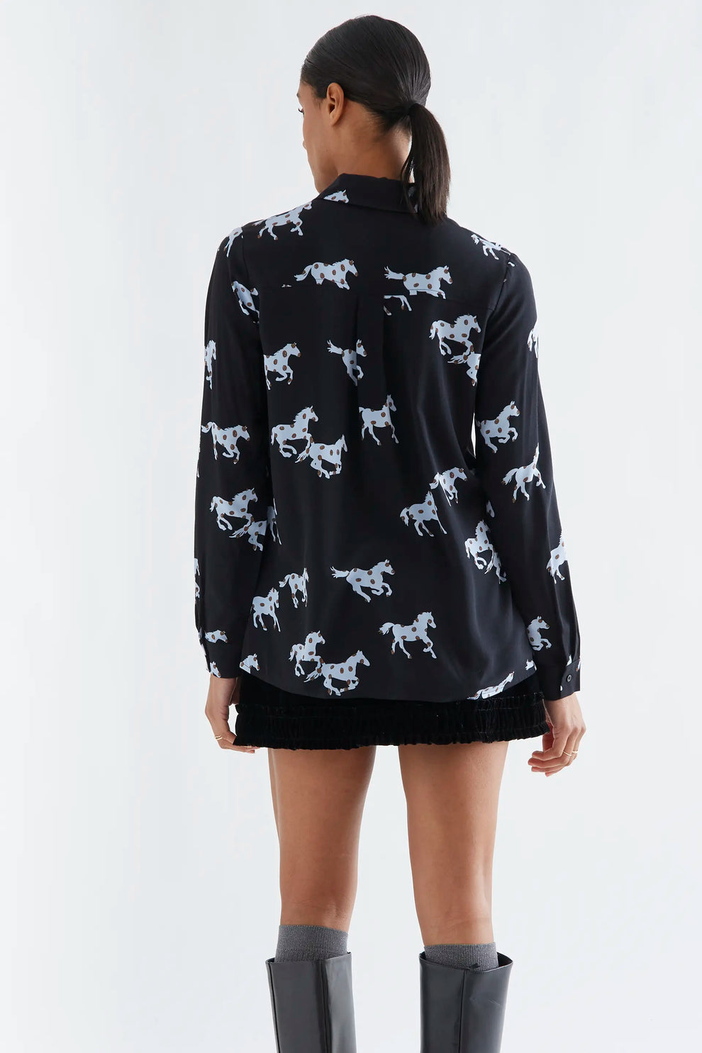 64C/12106 Camisa con estampado Horse
