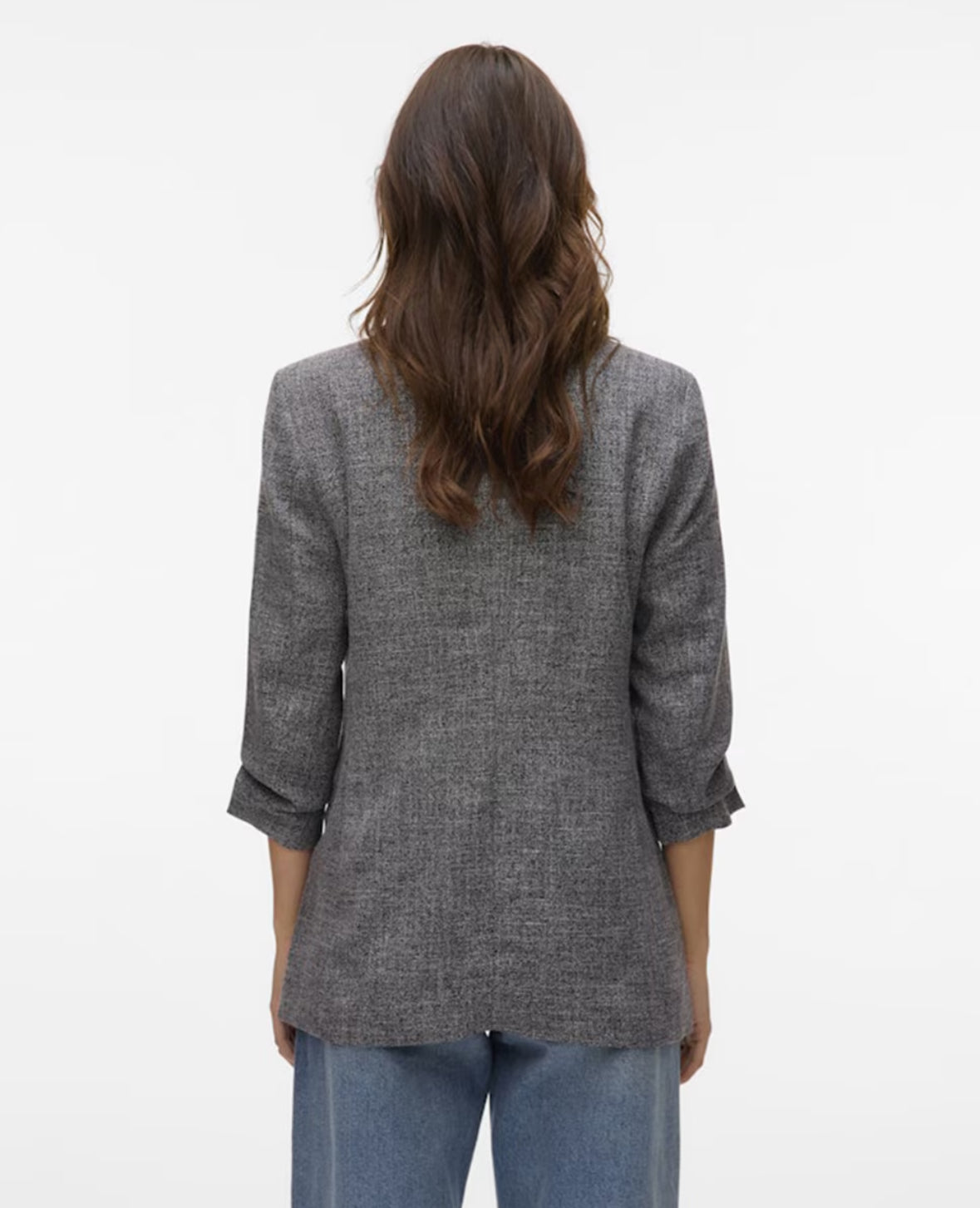 Blazer gris jaspeado regular