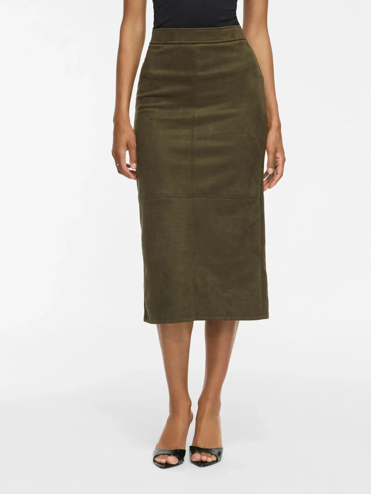 VITAMIRA HW MIDI SKIRT/VOL FOREST NIGHT