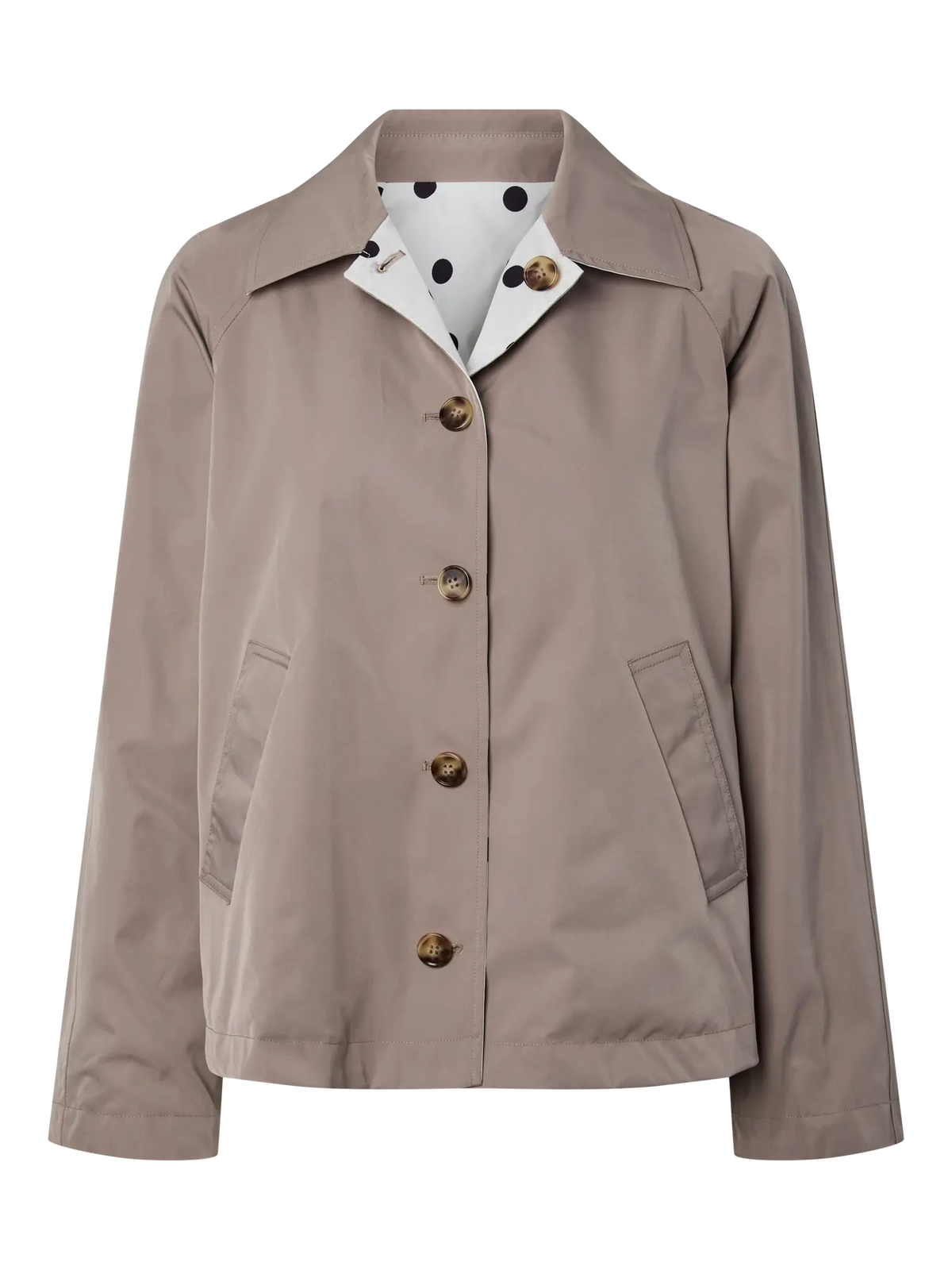 PCADOTTA REVERISBLE SHORT TRENCH JACKET