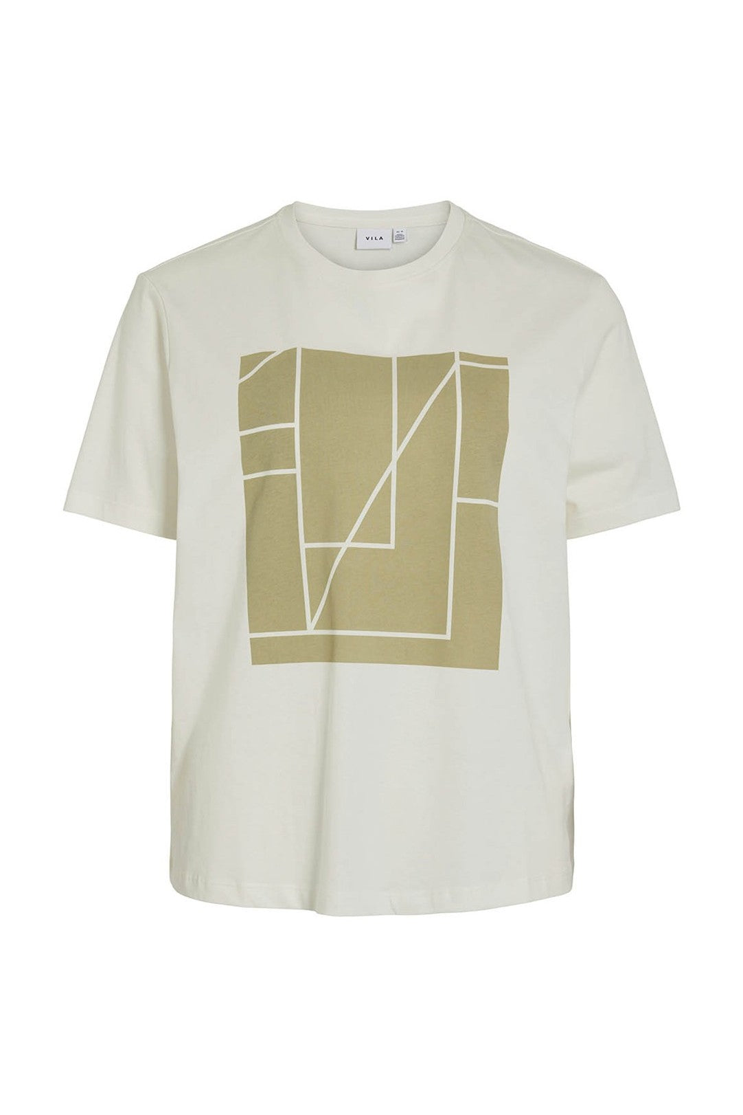 Camiseta blanca de cuadros