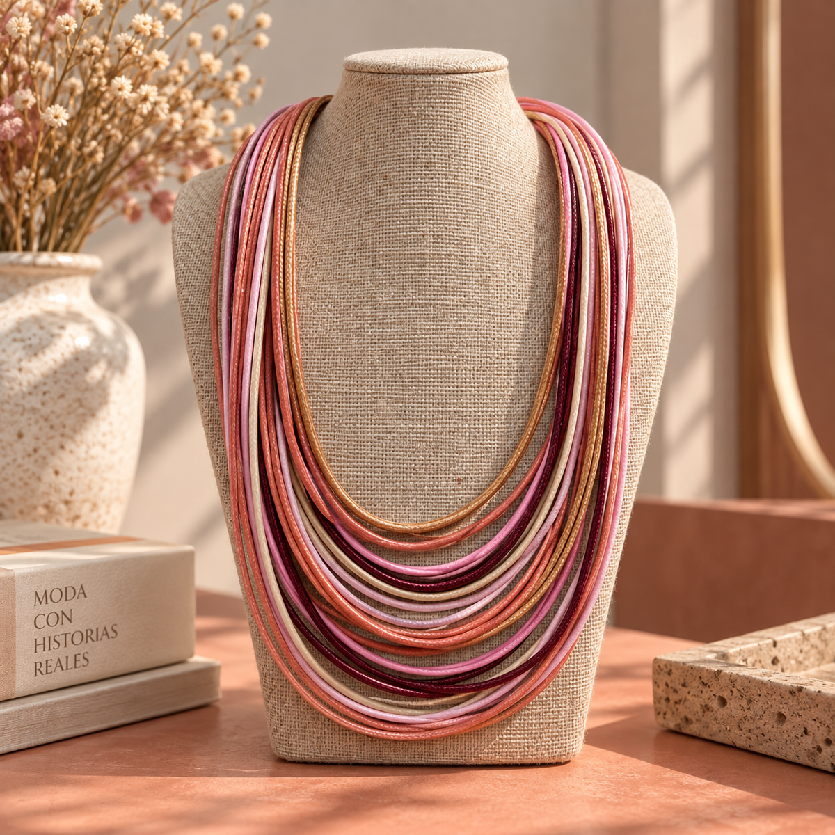 COLLAR ROSA