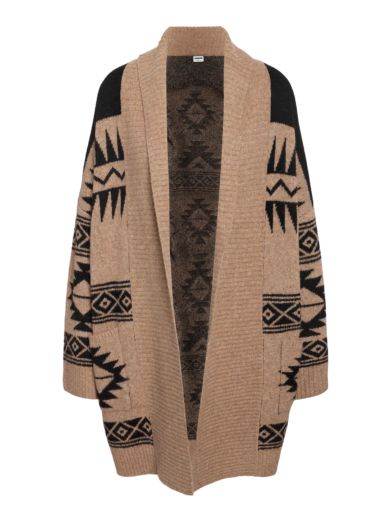 Cardigan largo de punto