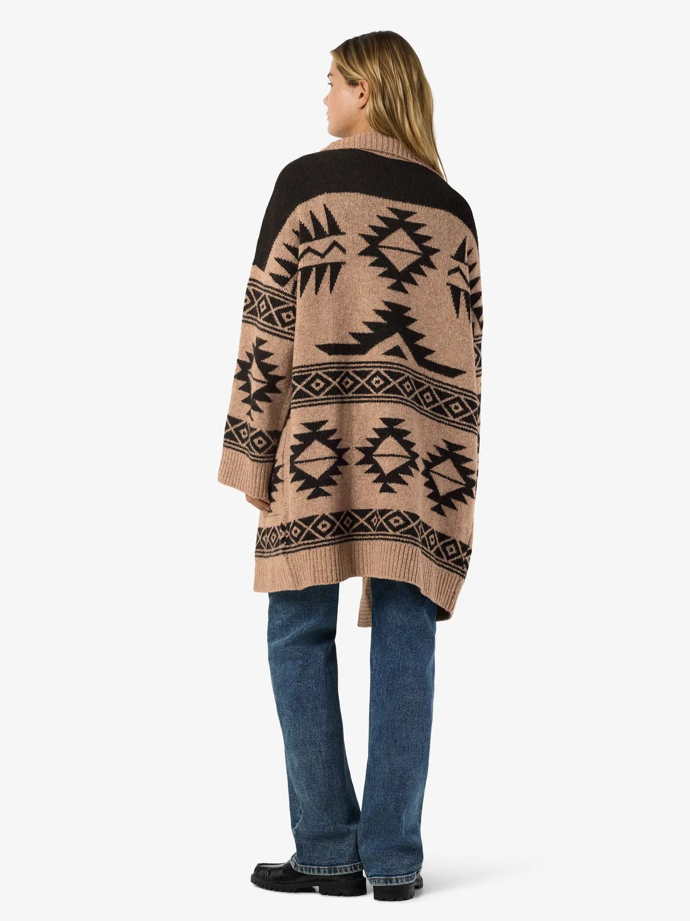 Cardigan largo de punto