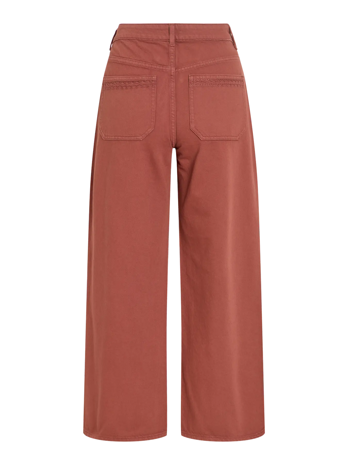 VIEMMA 7/8 HW POCKET EMB WIDE JEANS PAL SABLE