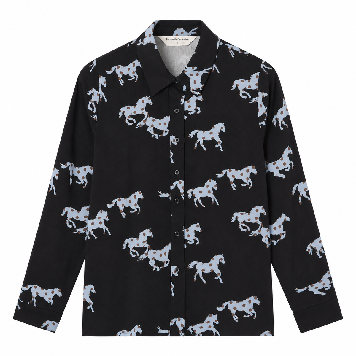 64C/12106 Camisa con estampado Horse