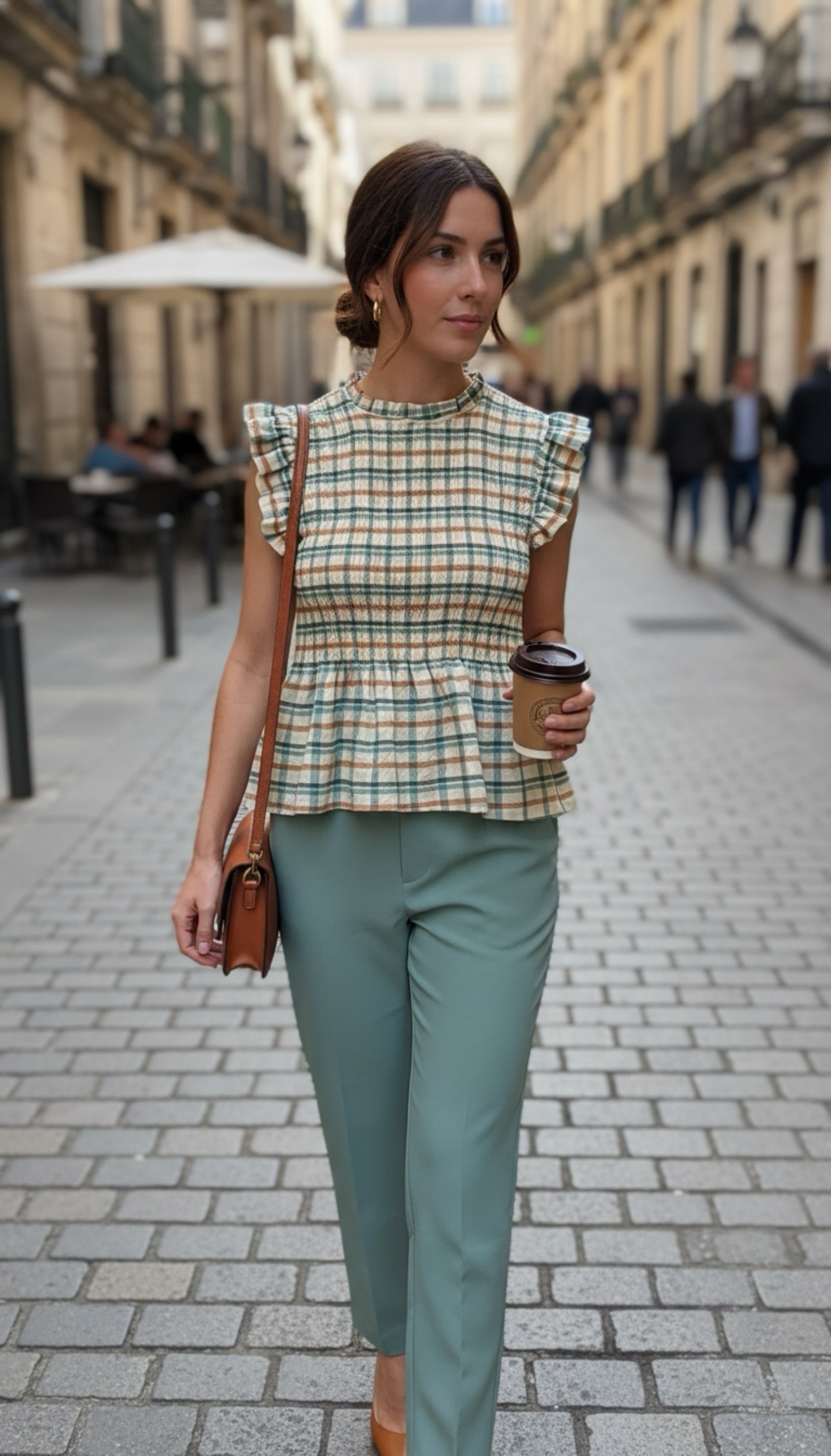 Pantalón Lisa dusty turquoise